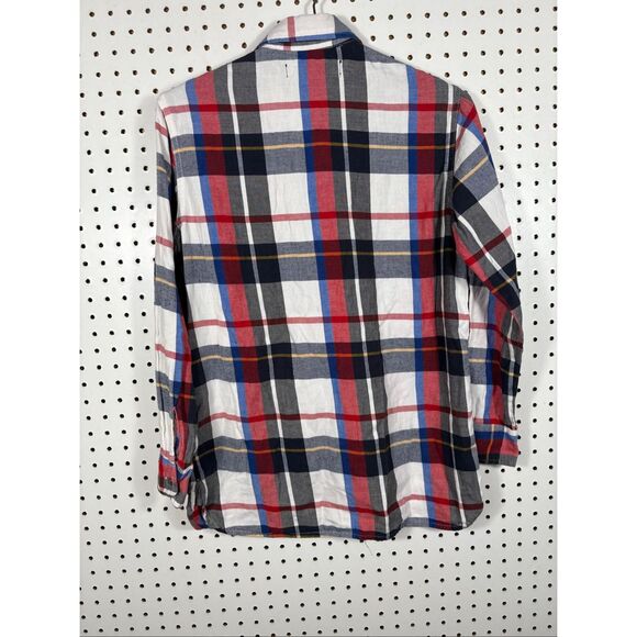 Current Elliot x Barneys New York button down flannel shirt size 1 size M - Picture 2 of 6
